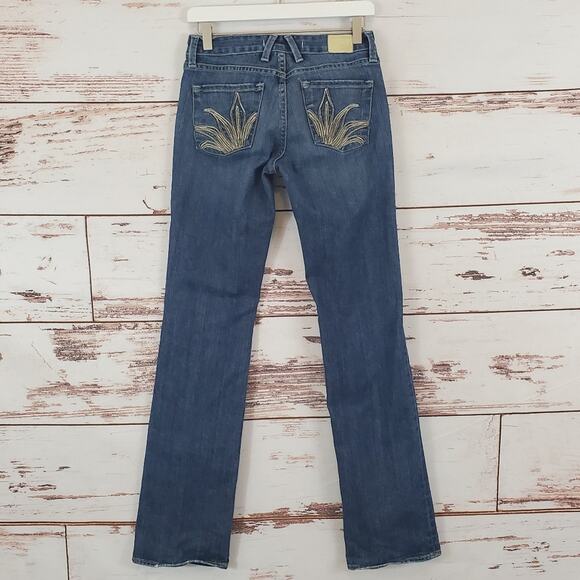 Agave Nectar Jeans Mariposa Straight Denim Paradise Wash Size 26 - Picture 1 of 11